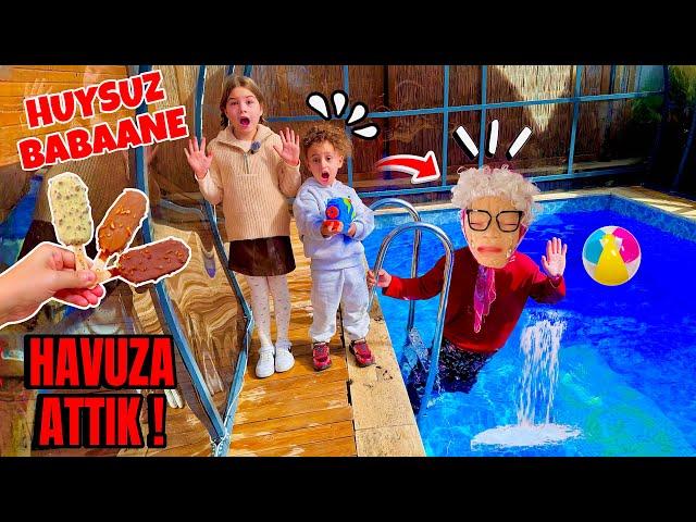 HUYSUZ BABAANE TATİLE GELDİ ‼️ KUZEY ELİF HAVUZA ATTIK !! ÇILDIRDI NAPCAZ ??