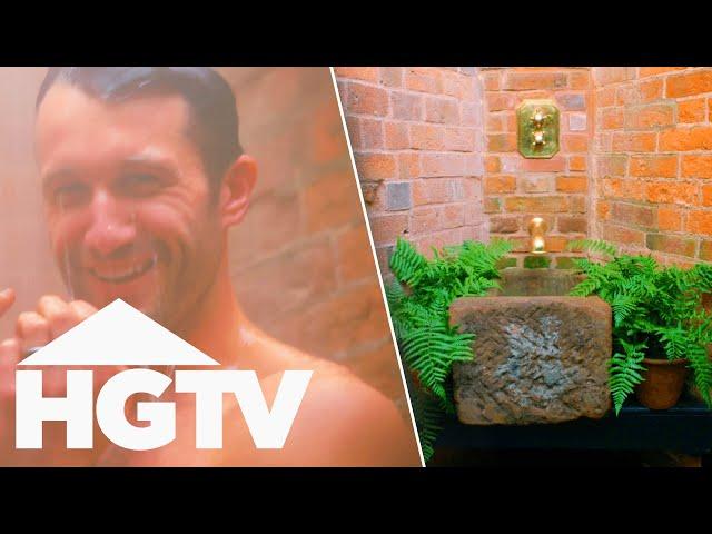 Outdoor Toilet Turned Into LUXURY Spa Corner! | Saving The Manor