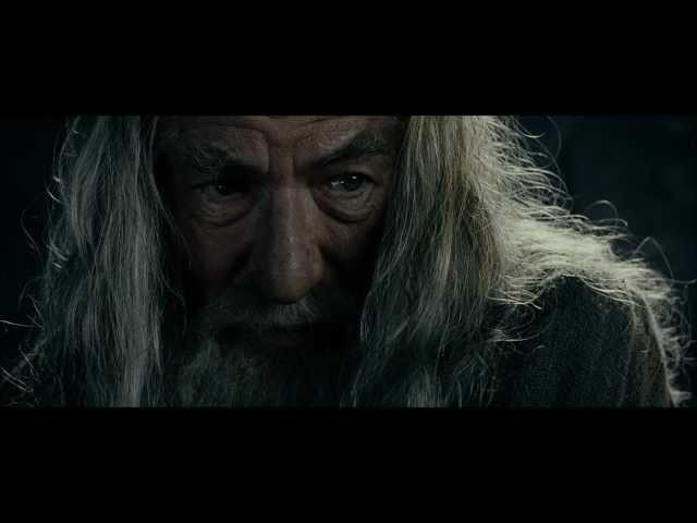 LOTR The Fellowship of the Ring - Extended Edition - Gandalf speaks to Frodo in Moria