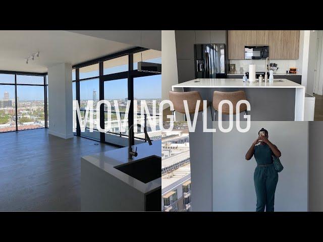 MOVING VLOG | moving from the dmv to houston + empty luxury apartment tour