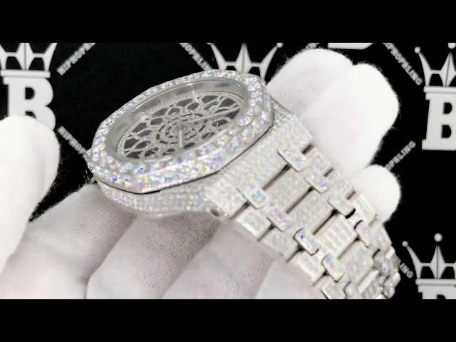 Hip Hop Bling Custom Moissanite VVS Iced Out Watch | Bustdown | Pass Diamond Testers