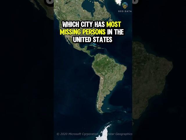 The U.S. City with the MOST Missing Persons – Shocking Stats! #geodata  #geo
