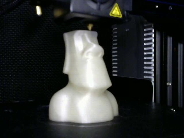 Moai model with Ender 3 and Octolapse