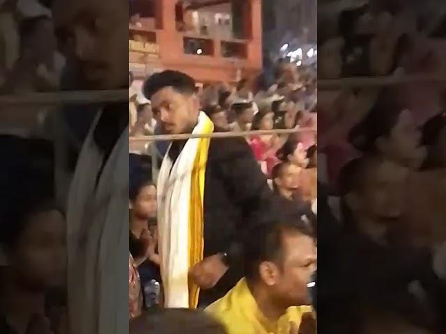 Ganga aarti #kashi #devotional #bujjithalli #youtubeshorts #shorts