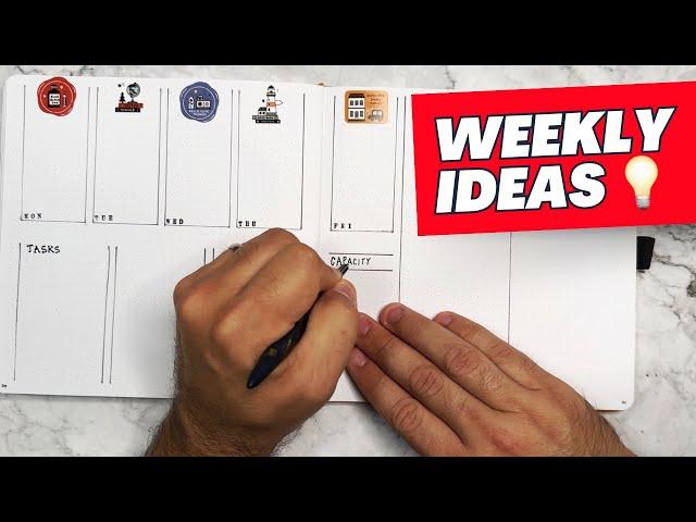 3 Bullet Journal Vertical Weekly Layout Ideas