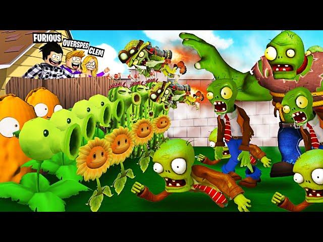 DÉFENDEZ LA BASE CONTRE LES ZOMBIES ! PLANTES VS ZOMBIES DANS ROBLOX