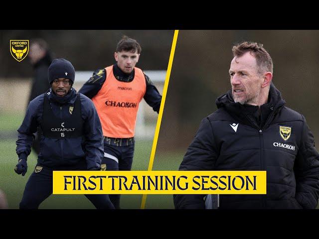 Gary Rowett's First Oxford United Training Session