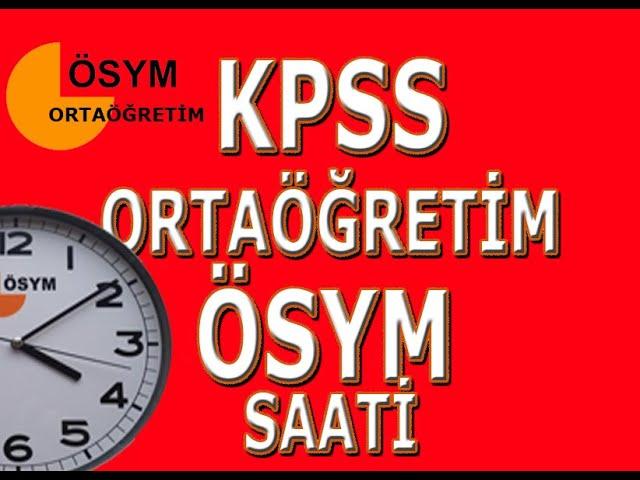 REKLAMSIZ ORTAÖĞRETİM KPSS ÖSYM SAATİ (130 DAKİKA) #kpss #yks #tyt #ales #dgs #ösym saati #ösymsaati