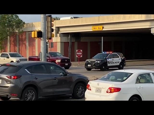 Houston Police responding in Meyerland