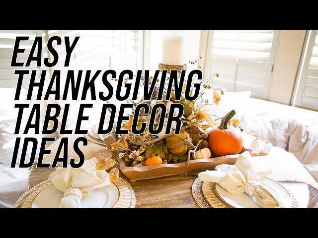 Fall Table Decoration Ideas - Create a Beautiful and Elegant Harvest Table on a Budget