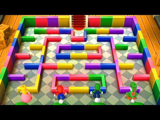 Mario Party 10 - All Minigames Peach All Win