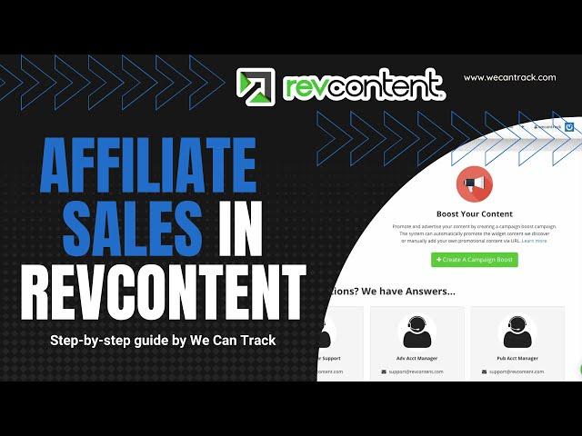 How to integrate affiliate conversions in Revcontent?