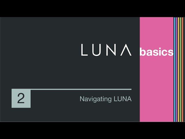 Navigating LUNA Recording System