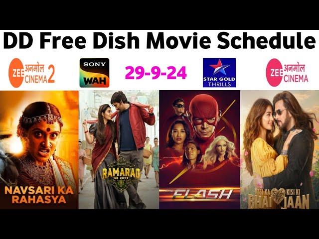 DD Free Dish Hindi Movie Schedule 29 September 2024 || DD Free Dish New Update 29 September 2024