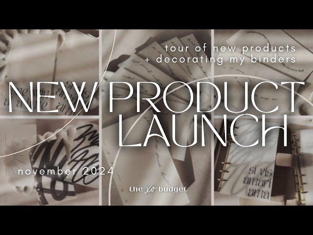 New Product Launch | November 2024 | Tour of New Products | Binder Decorating