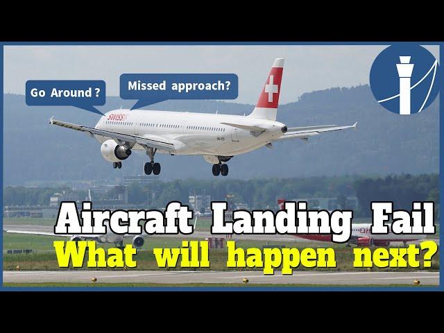 Aircraft Landing Failed. What will happen next? [Go around & missed approach]