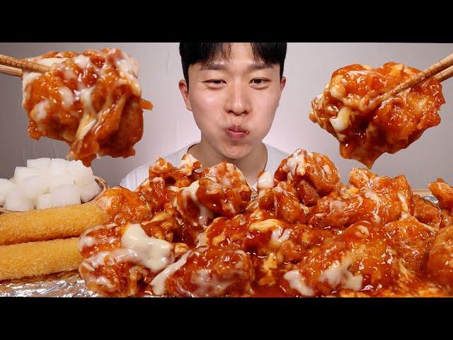 슈프림양념치킨 진짜 맛있네요 ㅎㅎ ASMR MUKBANG SWEET SPICY CHICKEN EATING SHOW