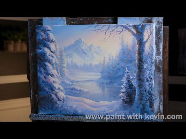 Winter Delight Acrylic Landscape Painting