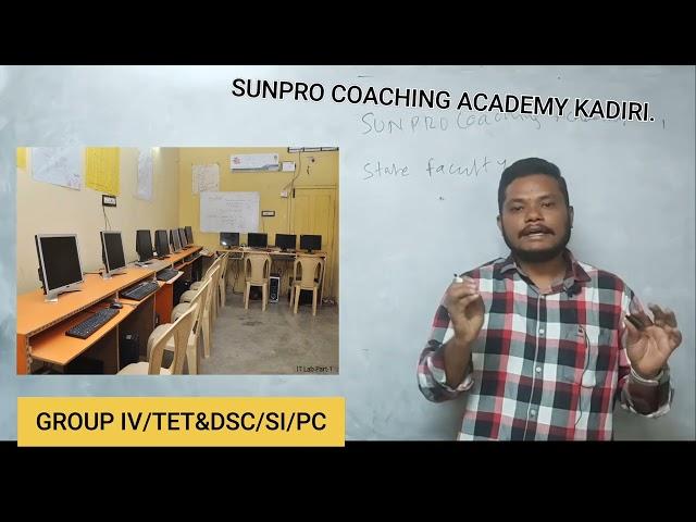 Sunpro Coaching Academy Director Announcing Time Table