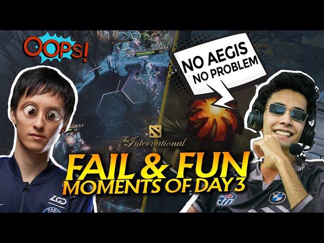 The International 10 - TI10 Best FAIL and FUN Moments of Group Stage - Day 3