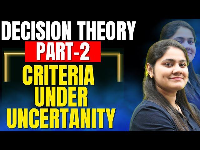 Decision Criteria|Maximin Minimax Hurwicz Laplace|Decision Theory|BBA|BCA|B.COM|B.TECH|Dream Maths