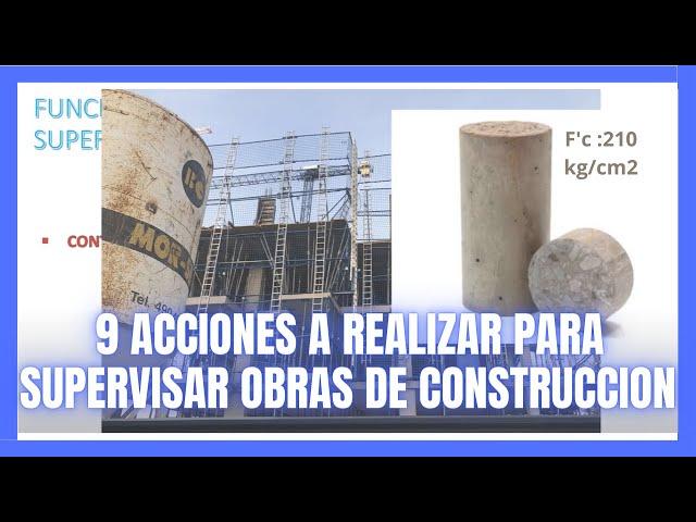 🟠FUNCIONES DEL SUPERVISOR DE OBRAS🟠 -  Ingeniero Civil .