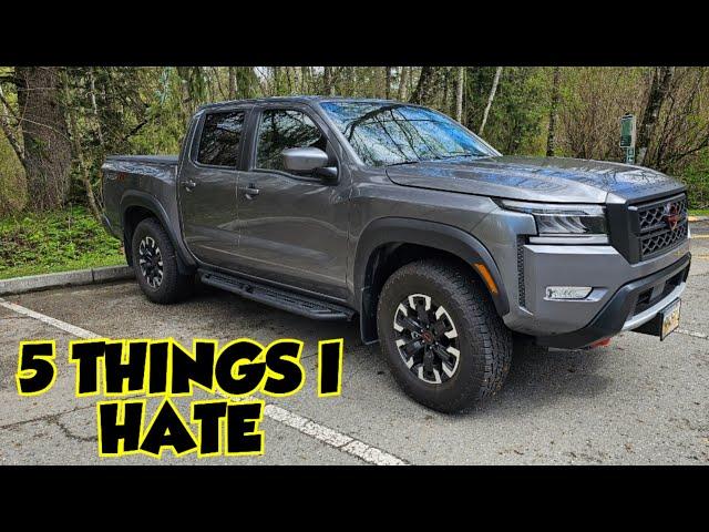 5 Things I DISLIKE About My 2023 Nissan Frontier Pro-4x!