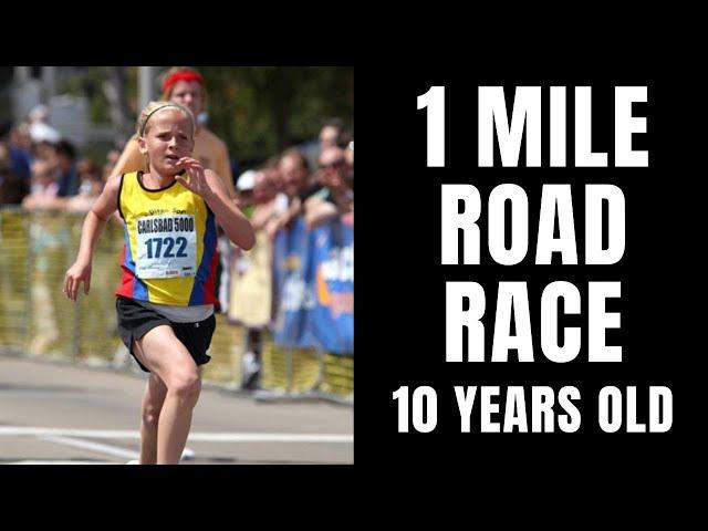 COMMENTATING MY 1 MILE ROAD RACE *10 YEARS OLD*