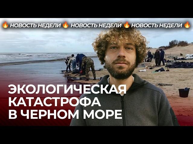 Экологическая катастрофа на юге России | Черное море тонет в мазуте, добровольцы спасают Анапу