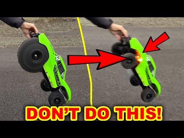 Don't do this to your DIRT CHEAP RC car