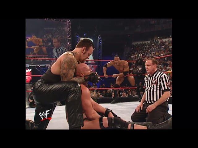 Stone Cold Steve Austin The Rock V Chris Jericho The Undertaker Tag Team Match (2/2) WWE Raw 2/4/02