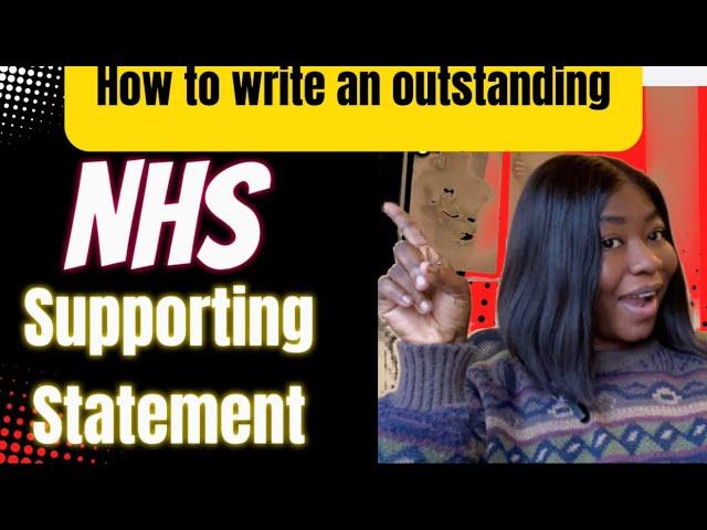 Learn how to write exceptional and outstanding NHS supporting statement