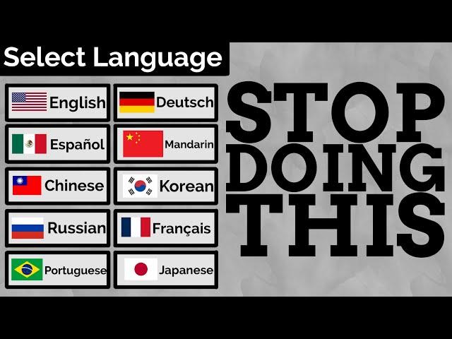 Flags Are Terrible At Representing Languages