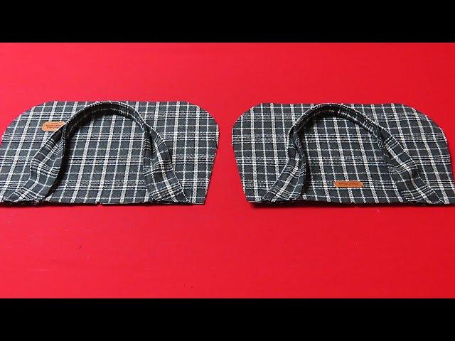 DIY안입는 셔츠로 "비비안 바게트백" 만들기!/vivienne  "baguette bag"/made of old plaid shirt