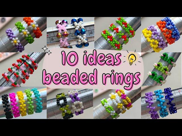 10 BEADED RING TUTORIALS 