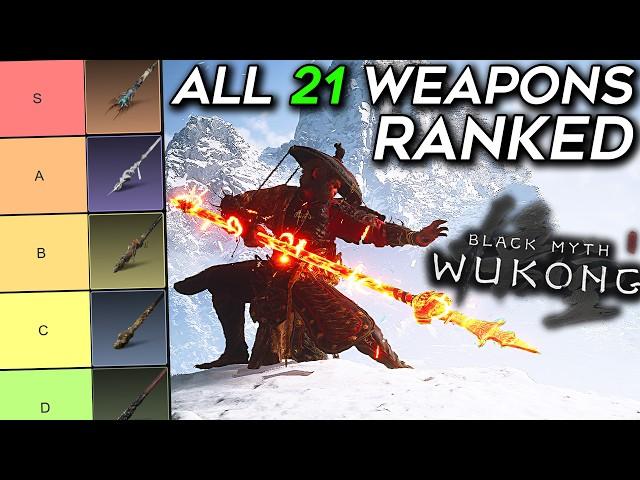 All Black Myth Wukong Weapons Tier List ( SPOILER FREE ) Ranking EVERY Single STAFF |  @syrobe