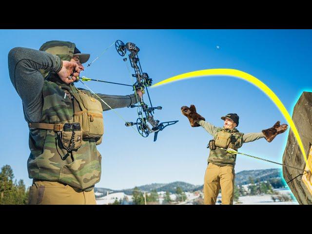 300 Yard Archery Shot in the Middle Of Winter!?!