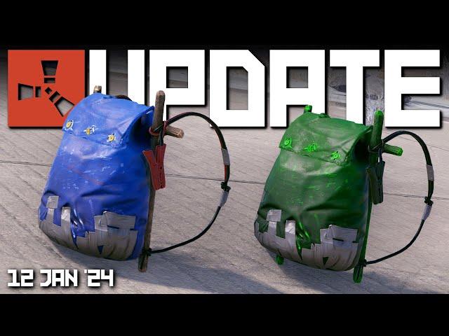 Rust MOBILE?? First look at Metal Detectors and Backpacks! | Rust Update 12th January 2024