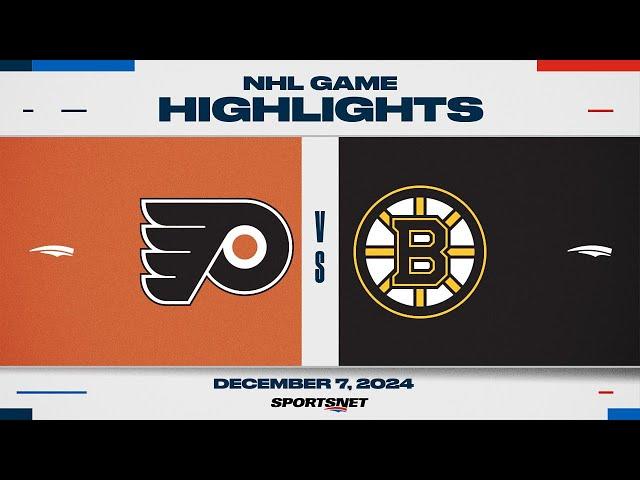 NHL Highlights | Flyers vs. Bruins - December 7, 2024