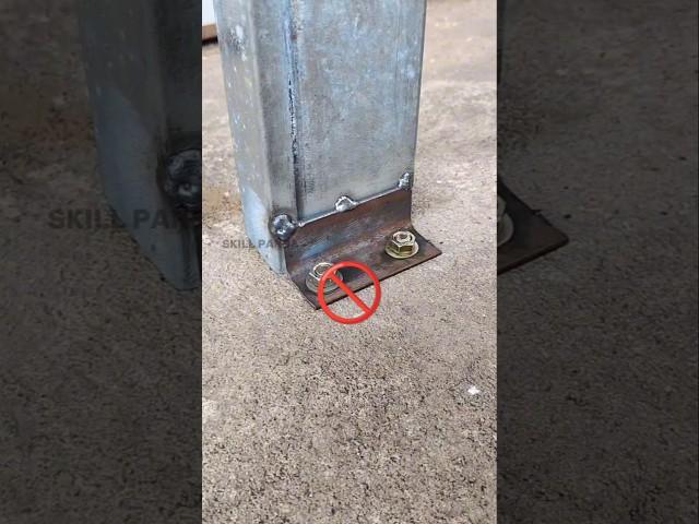 Rarely known!! good technique of professional welder in working on the lower pole of the canopy