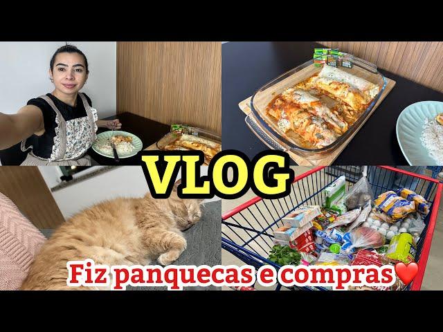 VLOG- ROTINA FIZ COMPRAS e PANQUECAS gravei uma publicidade por- Jane Uchôa 