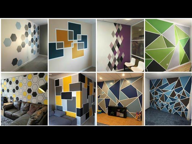 2022 Geometric wall painting ideas | Geometric design with paint | Modern Home Interior