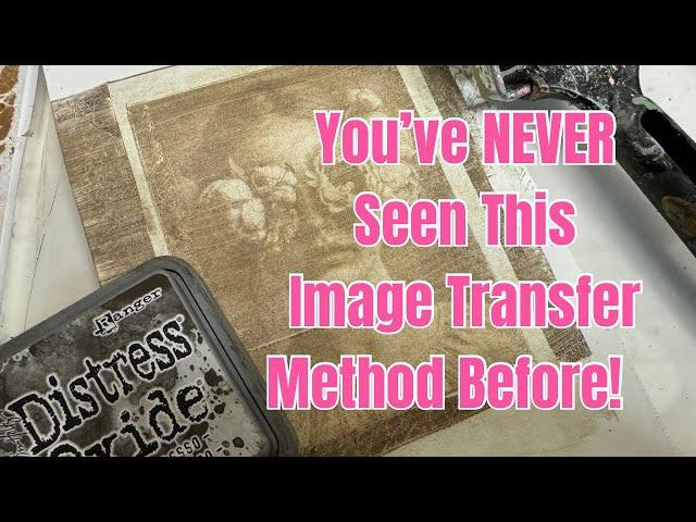 Amazing New Image Transfer Technique! #imagetransfer #gelliprinting #distressoxideinks