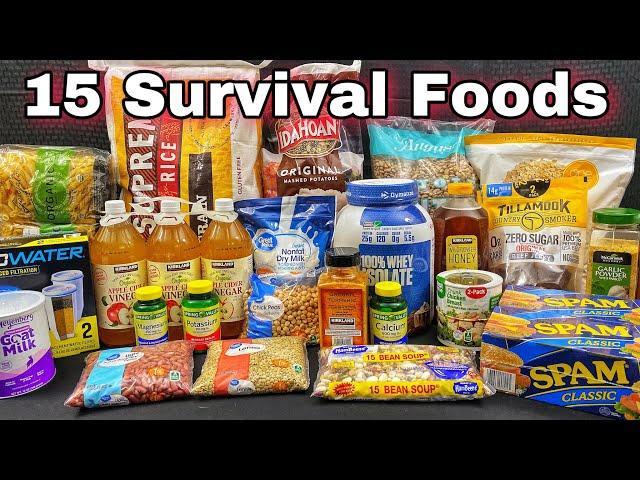 15 Survival Foods Every Prepper Should Stockpile - Most Bang for your Buck