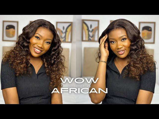 MUST HAVE  Ombré Brown Hollywood Wave - HD Lace 9*6 Wear & Go Glueless wig | WOW AFRICAN |