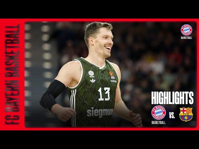 FC Bayern München Highlights | FCBB - Barcelona 100:78 | EL 24/25 | 11. Spieltag