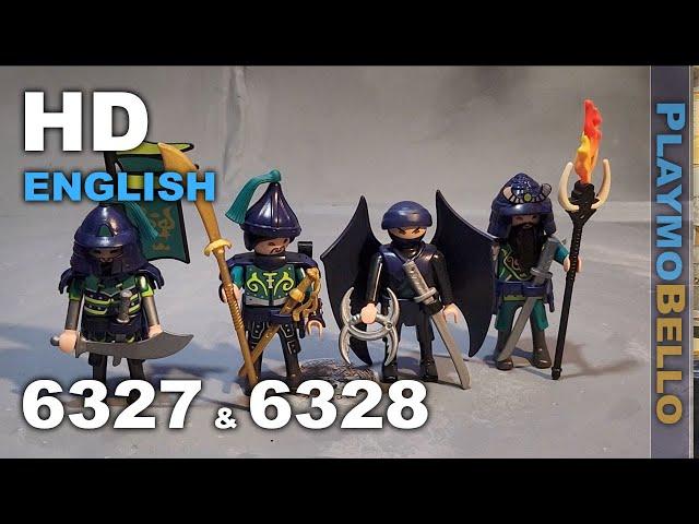 (2014) Playmobil 6327 Green Dragon Leader and 6387 Three Green Dragon Warriors (Playmobil REVIEW)