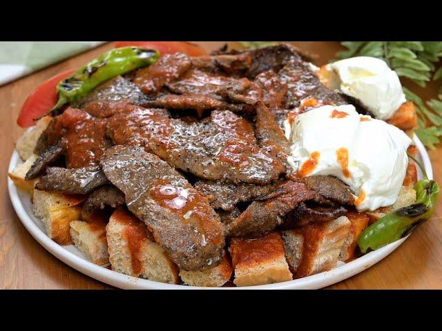 An amazingly EASY and DELICIOUS Turkish Iskender kebab recipe! With the bread!