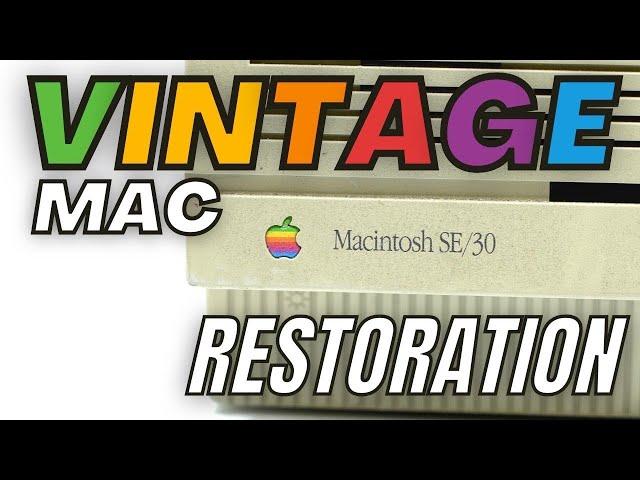 Vintage Apple Macintosh SE 30 | Restoring & Cleaning a Retro Apple Mac Computer | Aram Joseph