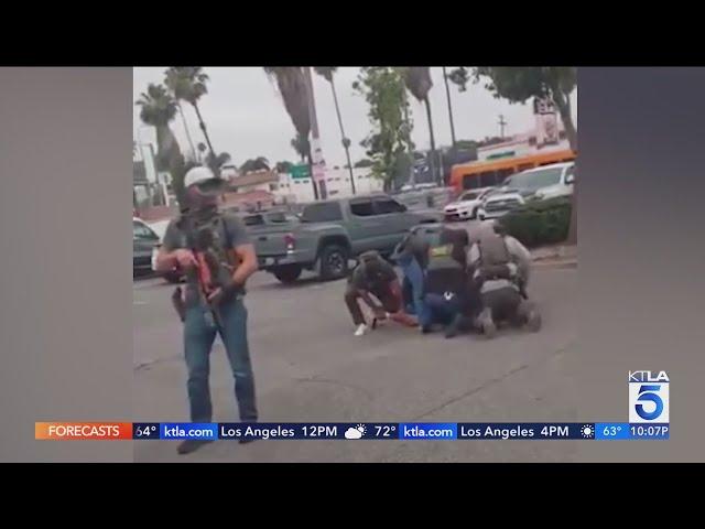 American citizen detained in Hollywood immigration raid